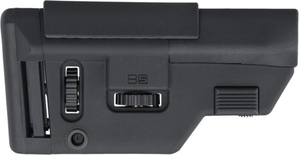 B5 Systems Precision Black Synthetic Adjustable with Cheek Riser Fits AR-Pl view 2
