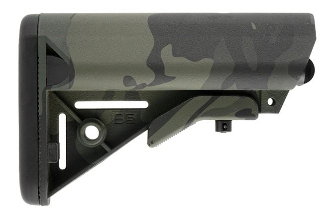 B5 Systems SOP1422 Enhanced Sopmod Black Multi-Cam Synthetic for AR-Platfor