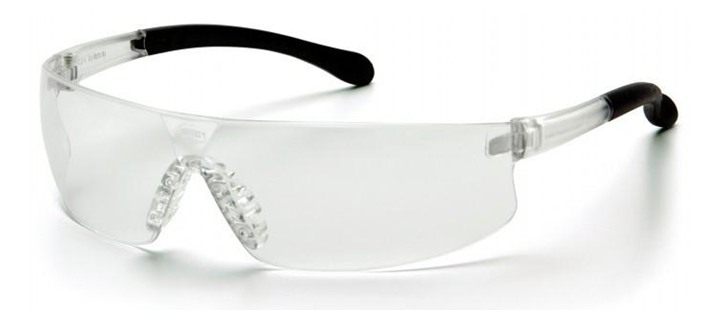 Pyramex Safety Provoq Glasses Black with Clear Lens view 2