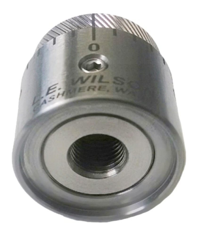 L.E. Wilson Stainless Steel Micro-Adjustable Bullet Seater Cap for Standard