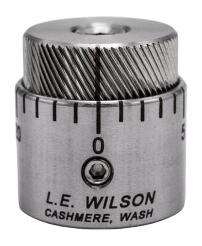 L.E. Wilson Stainless Steel Micro-Adjustable Bullet Seater Cap for Standard view 2