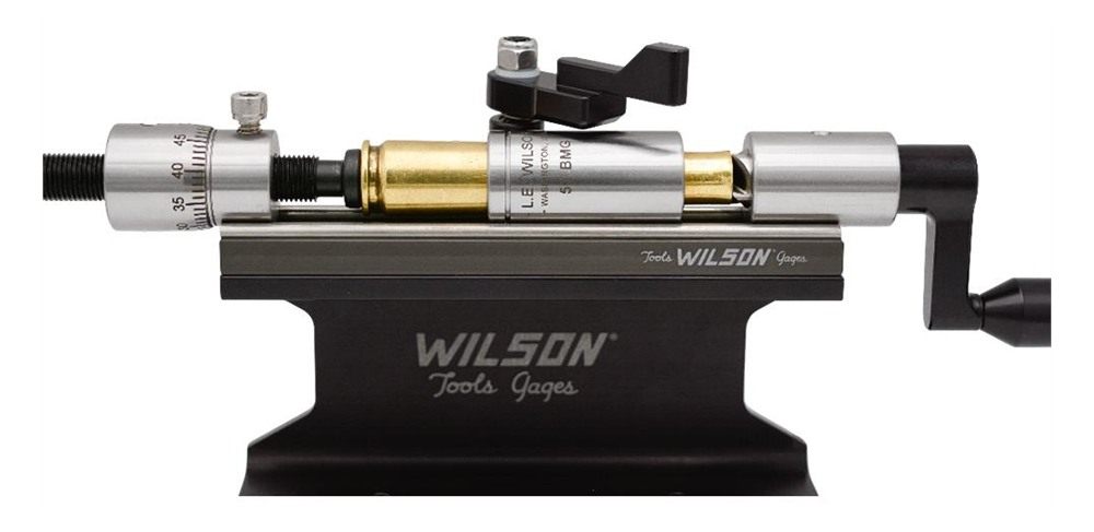 L.E. Wilson Stainless Case Trimmer Kit with Micro-Adjust Stop .50 Cal wtih view 3