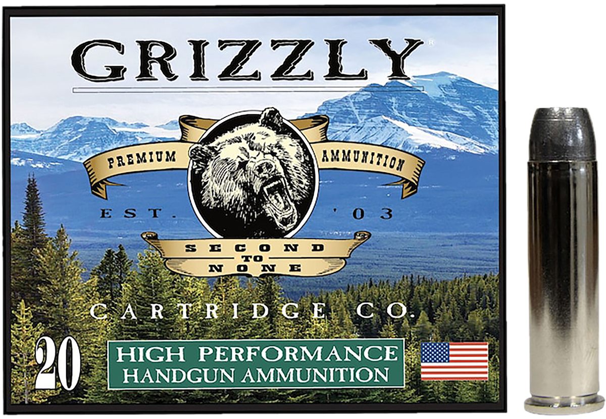 Grizzly Ammo GC357M12 357 Mag 180gr Wide Flat Nose Gas Check 20 Per Box/10