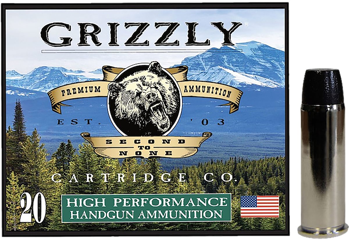 Grizzly Ammo GC44M16 44 RemMag 300gr Wide Flat Nose Gas Check 20 Per Box/10