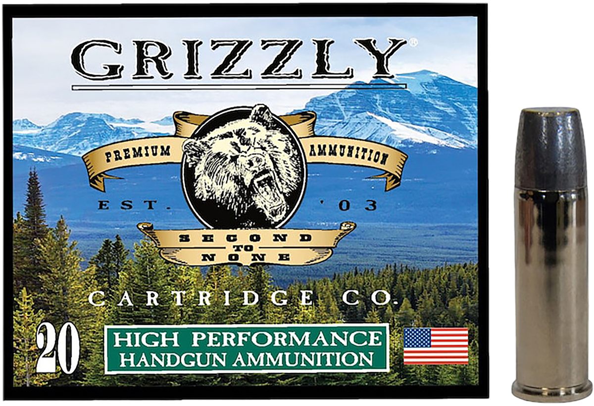 Grizzly Ammo GC44M19 44 RemMag 320gr Wide Long Nose Gas Check 20 Per Box/10