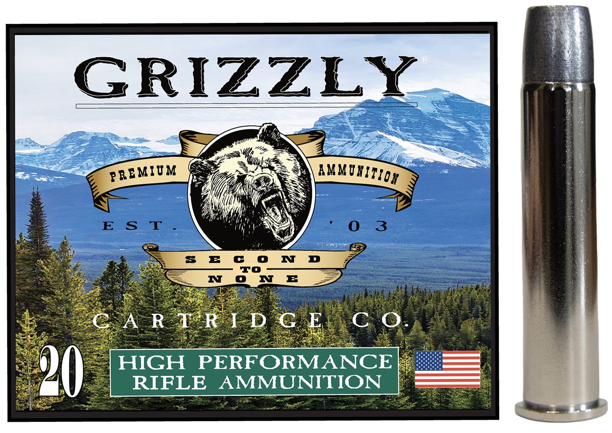 Grizzly Ammo GC45/70+P5 45-70 Gov+P 405gr Wide Long Nose Gas Check 20 Per B