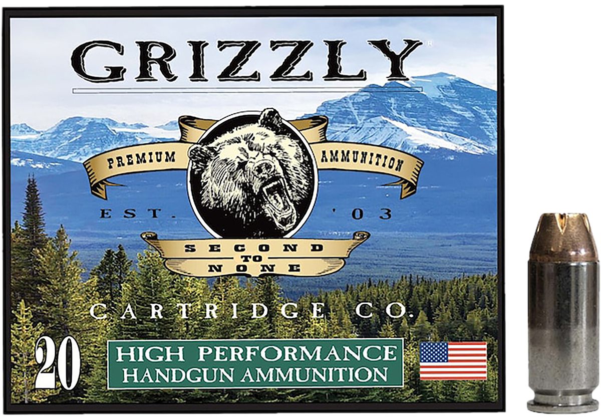 Grizzly Ammo GC4SW4 40S W 180gr Jacketed Hollow Point 20 Per Box/10 Case