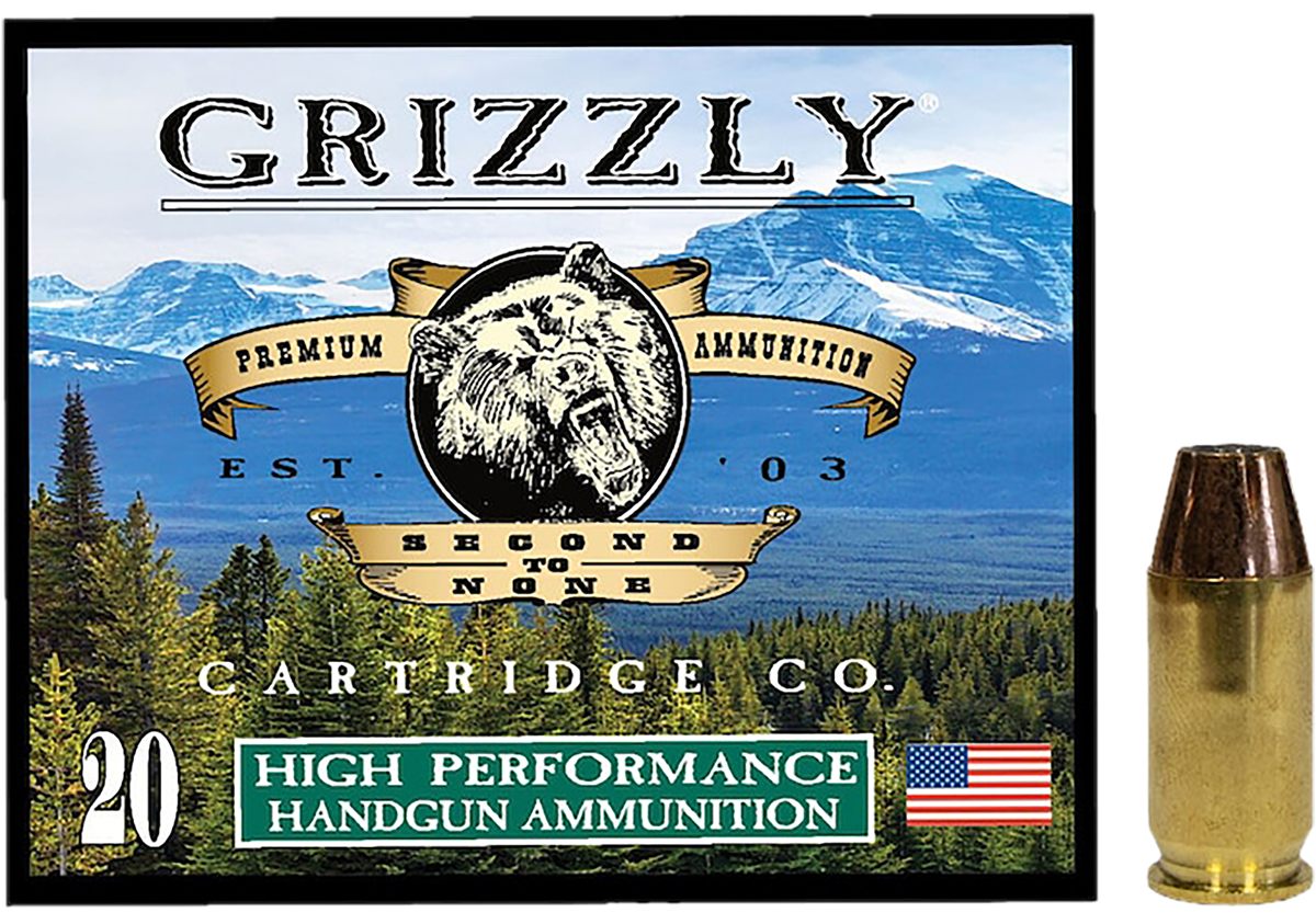 Grizzly Ammo GC45A+P8 45ACP+P 230gr Jacketed Hollow Point 20 Per Box/10 Cas