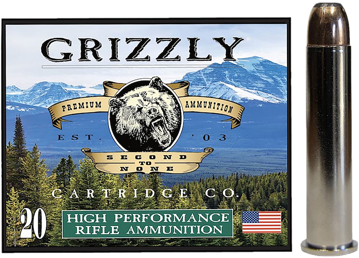 Grizzly Ammo GC45/70+P3 45-70 Gov+P 350gr Bonded Flat Point 20 Per Box/10 C