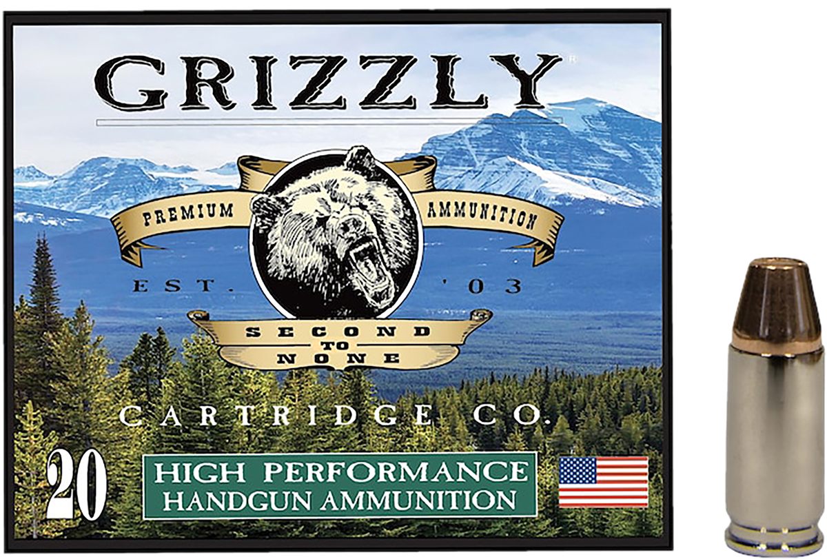 Grizzly Ammo GC9+P+49mm+P Luger 124gr Full Metal Jacket Flat Point 20 Per B