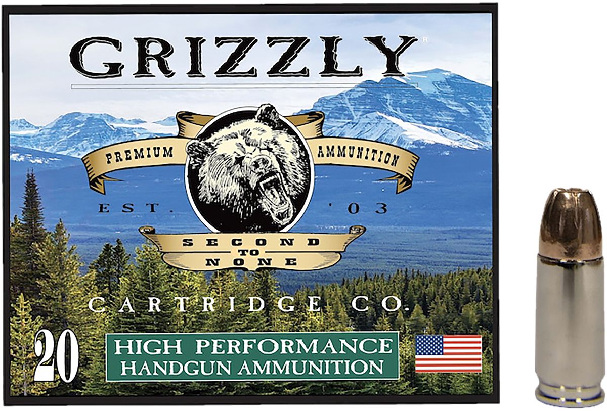 Grizzly Ammo GC9+P+CM109mm+P Luger 124gr Jacketed Hollow Point 20 Per Box/1