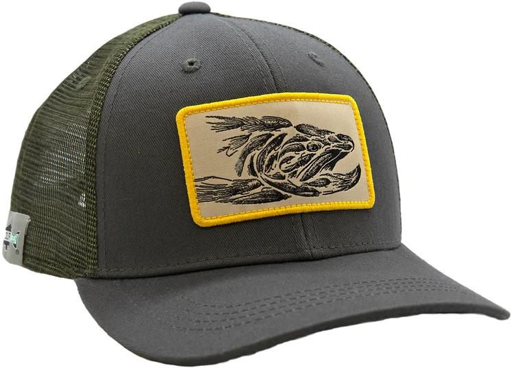 Wild Ryw Trout Streamers Hat Gray/green Standard Fit