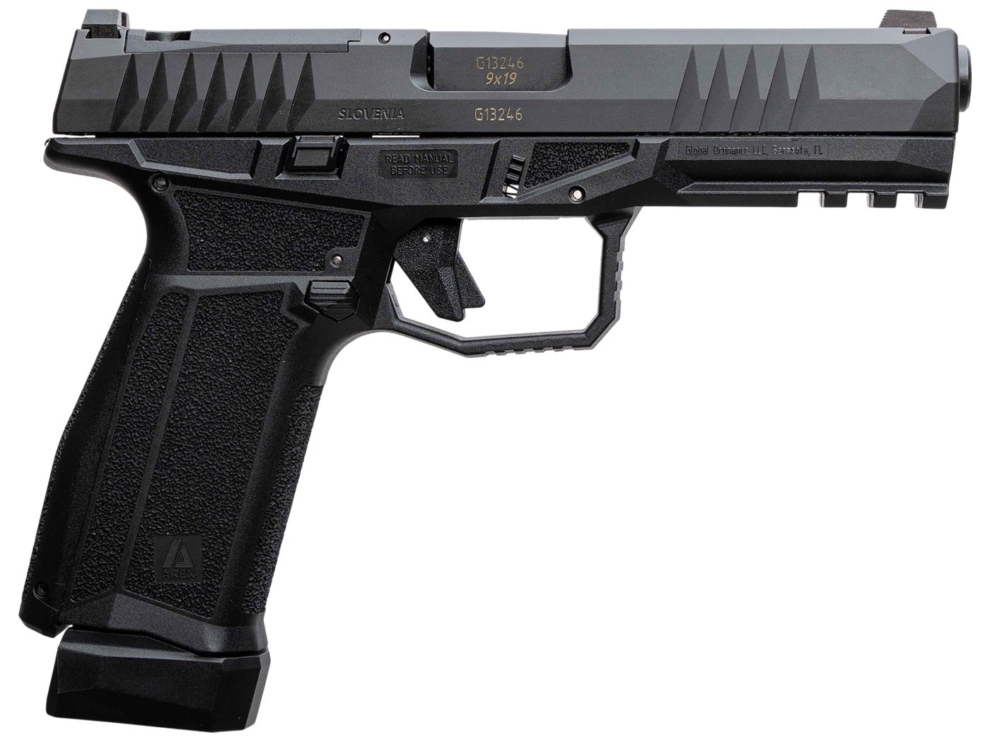 Global Ordnance Arex 815537023893 Delta L Gen2 9mm Luger 17+1 4.50in Black