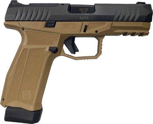 Global Ordnance Arex Delta GEN 2 X 9MM 1-17 1-17+2 MAG 4in BLK Slide/FDE FR