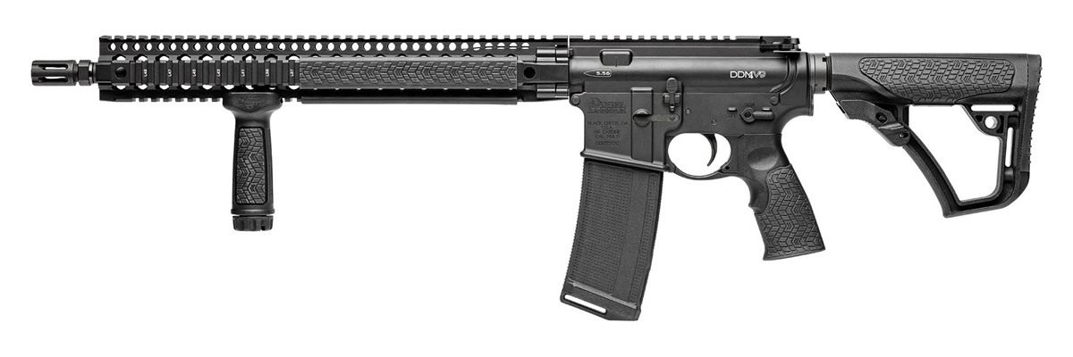 Daniel Defense 0214515175047 DDM4 V9 5.56x45mm Nato 16in 30+1 Black Hard Co view 2