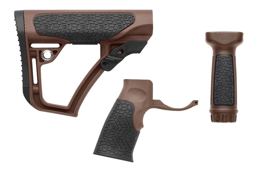Daniel Defense 2810206145011 Collapsible Buttstock Pistol Grip/Vertical For
