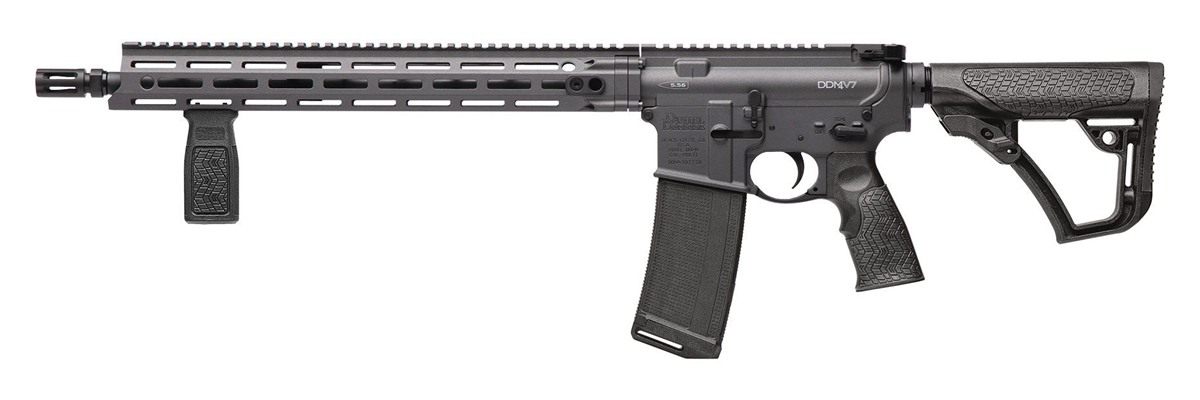 Daniel Defense DDM4 V7 Rifle 5.56mm 32rd Magazine 16" Barrel Cobalt Cerakote 6 Position Stock
