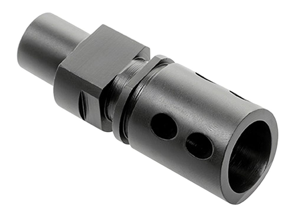 CMMG 57DA5BE Flash Hider Black Steel with M12x1 LH Threads for 5.7x28mm FN