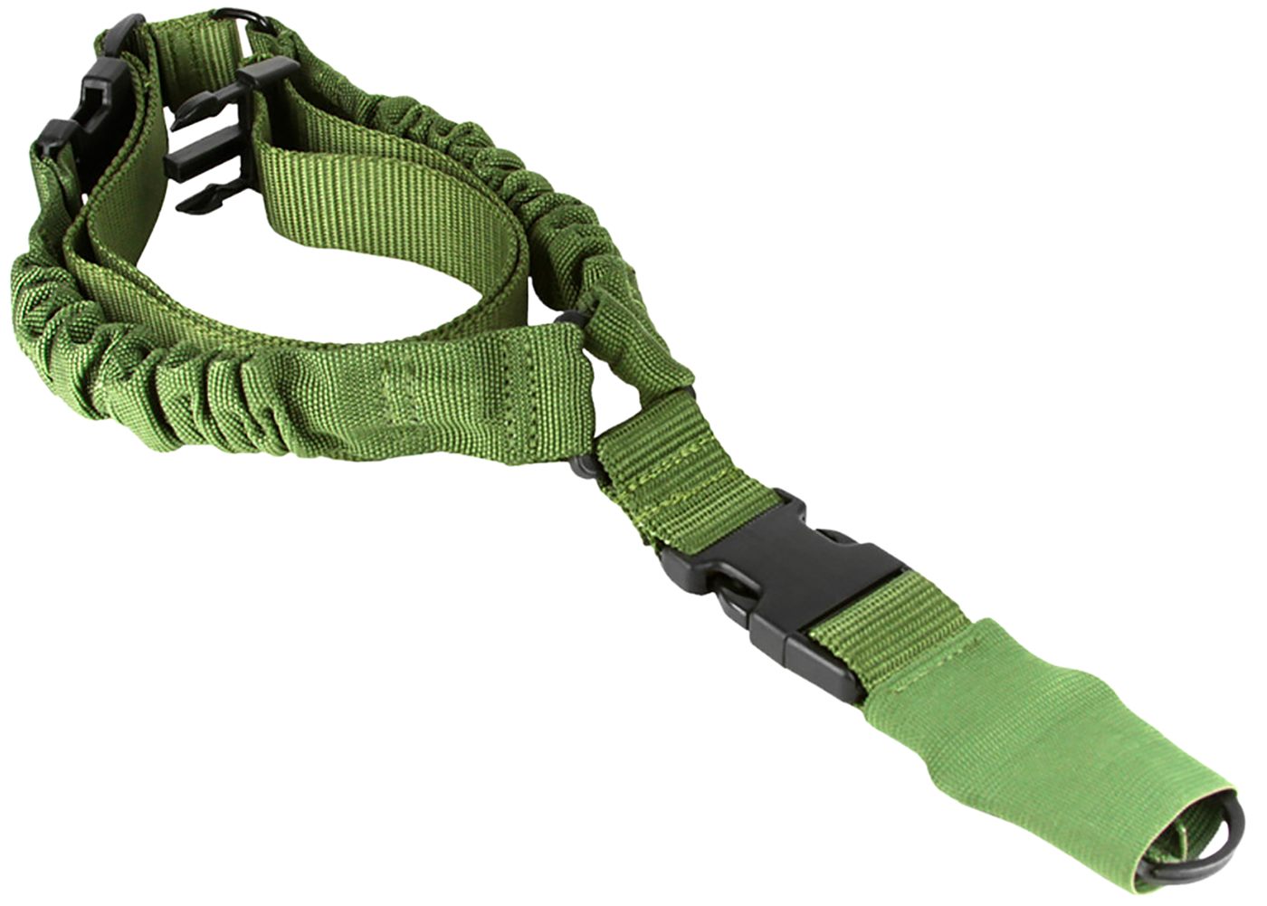 AIM Sports AOPS01G One Point Green Elastic Webbing 26in OAL Bungee Rifle