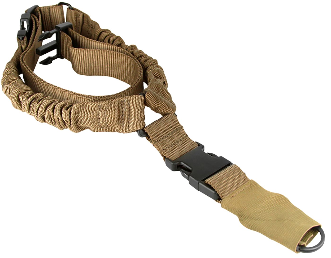 AIM Sports AOPS01T One Point Tan Elastic Webbing 26in OAL Bungee Rifle