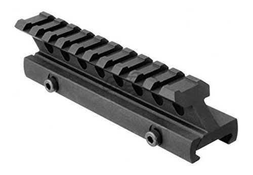 AIM Sports High Riser Mount - LOW 5in Long Picatinny 0.5in Lift view 2