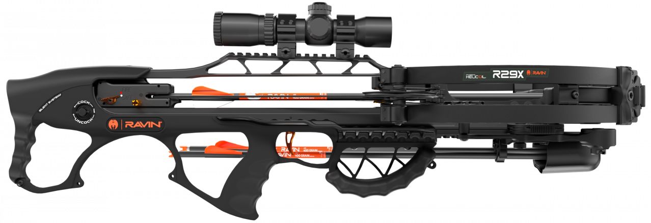Ravin Crossbows R29X Package with Illum Scope Arrows Draw Handle Black view 2