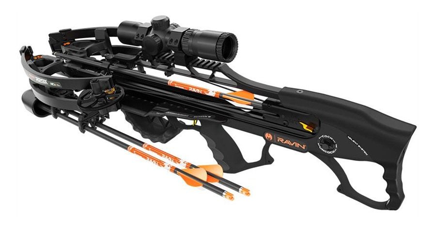 Ravin Crossbows R29X Package with Illum Scope Arrows Draw Handle Black view 5