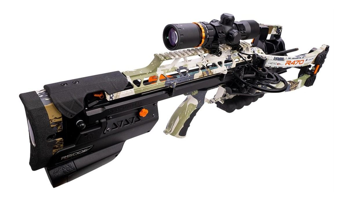 Ravin Crossbows 470E XK7 Camo 470 fps 100yd Illum Scope