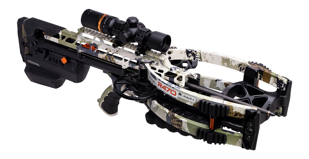 Ravin Crossbows 470E XK7 Camo 470 fps 100yd Illum Scope view 3