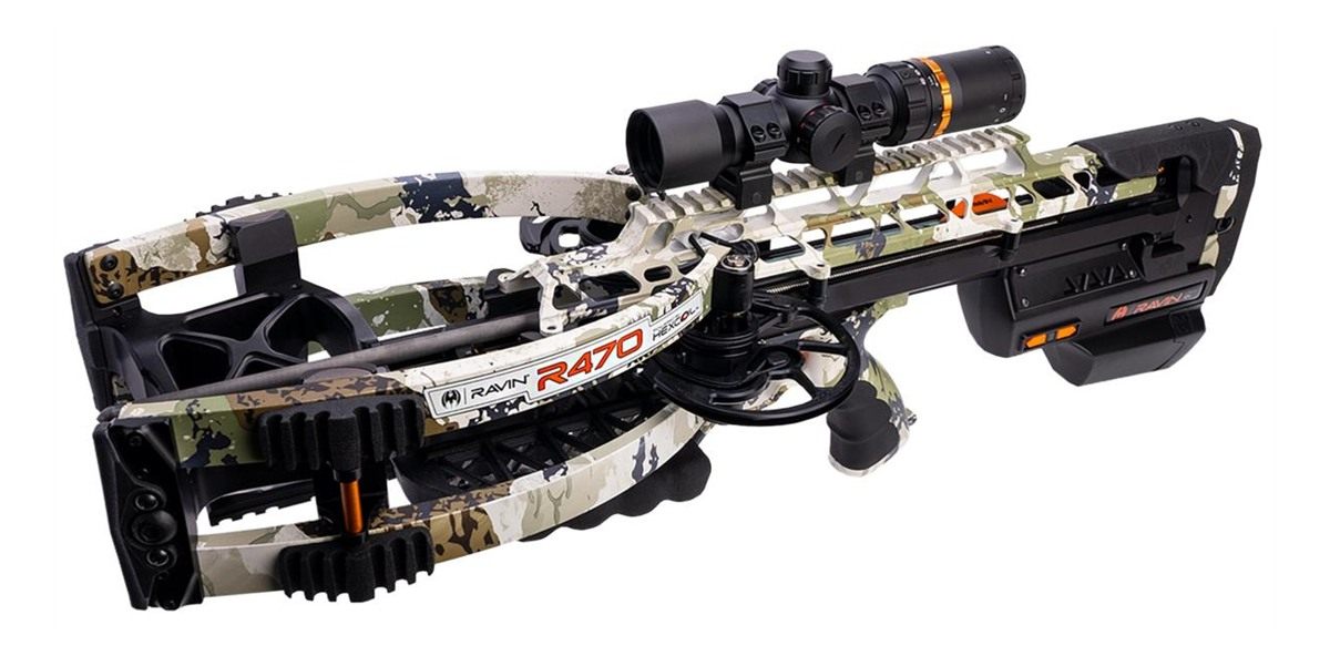 Ravin Crossbows 470E XK7 Camo 470 fps 100yd Illum Scope view 4