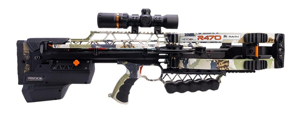 Ravin Crossbows 470E XK7 Camo 470 fps 100yd Illum Scope view 5