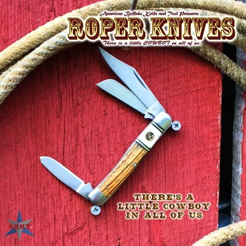 Rock Ridge Outdoors Abkt Roper Laredo Stockman 4.12in Closed 3.25in Blade S