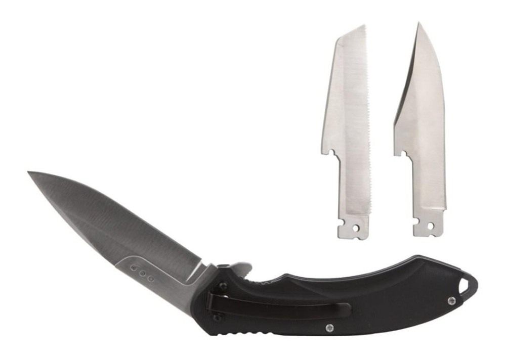 Rock Ridge Outdoors Abkt Elite Switch Folder Knife 4-1/4in Blades Black