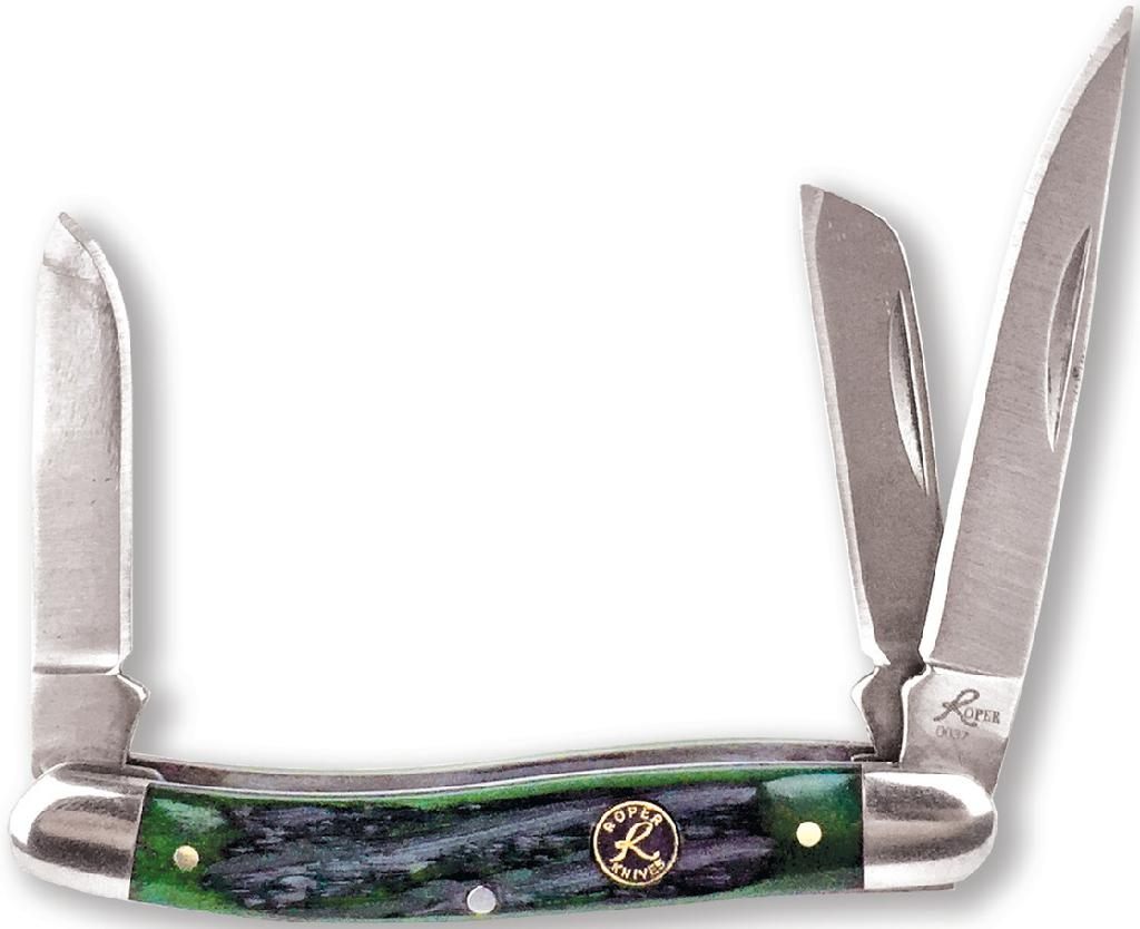 American Buffalo Knife Tool Abkt Roper Chaparral Stockman 3.5in Closed 2.5i