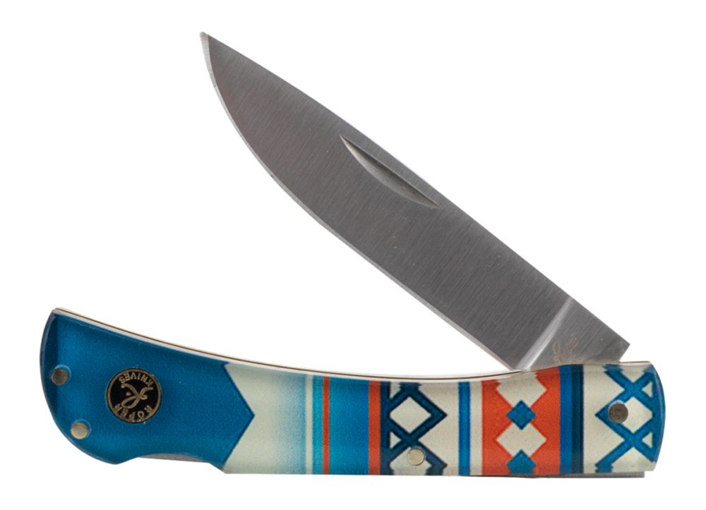 Rock Ridge Outdoors Abkt Roper Tumble Weed Sunset Series Folding Knife 3in