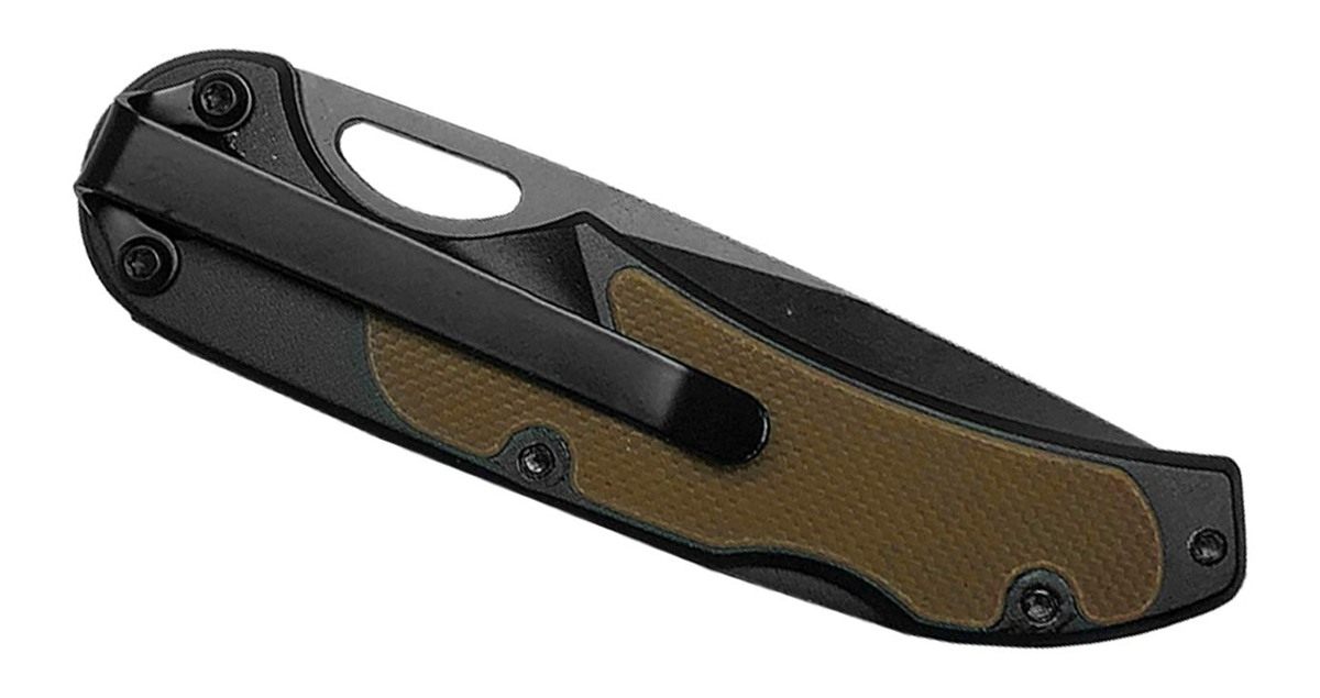 Abkt American Buffalo Knife and Tool Mark II Lockback Tan