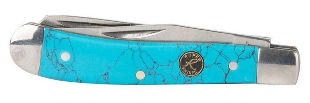 American Buffalo Knife Tool Abkt Roper Stone Peanut 2.75in Closed 2.25in Bl view 3