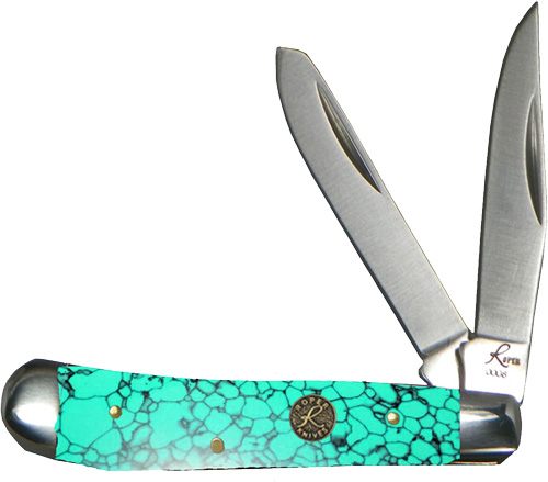 American Buffalo Knife Tool Abkt Roper Series Stone Peanut 2-Blade SEA Foam