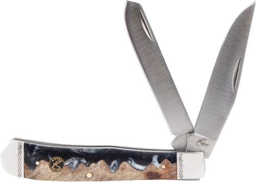 American Buffalo Knife Tool Abkt Roper Lahar Series 2BLADE Trapper 3.25in W