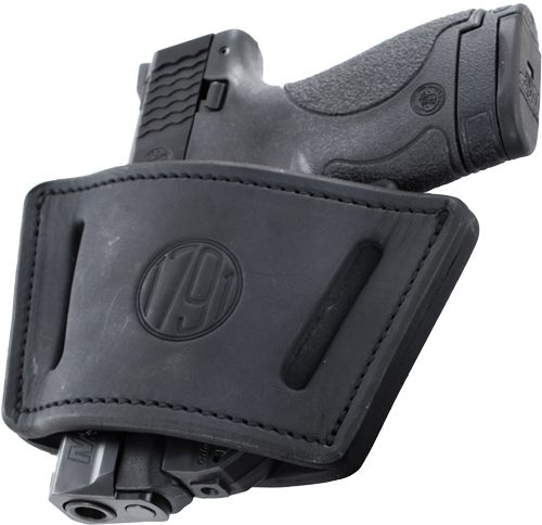 1791 Gunleather UIWSBLA IWB/OWB Black Leather Belt Clip Fits Most Small-Mid view 2