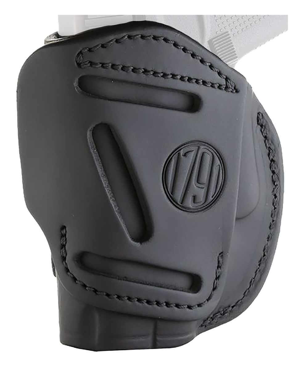 1791 Gunleather 4WH2SBLR 4-Way IWB/OWB Size 02 Stealth Black Leather Belt C