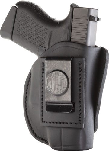 1791 Gunleather 4WH2SBLR 4-Way IWB/OWB Size 02 Stealth Black Leather Belt C view 3