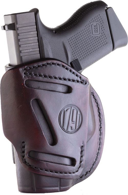 1791 Gunleather 4WH2SBRR 4-Way IWB/OWB Size 02 Signature Brown Leather Belt view 2