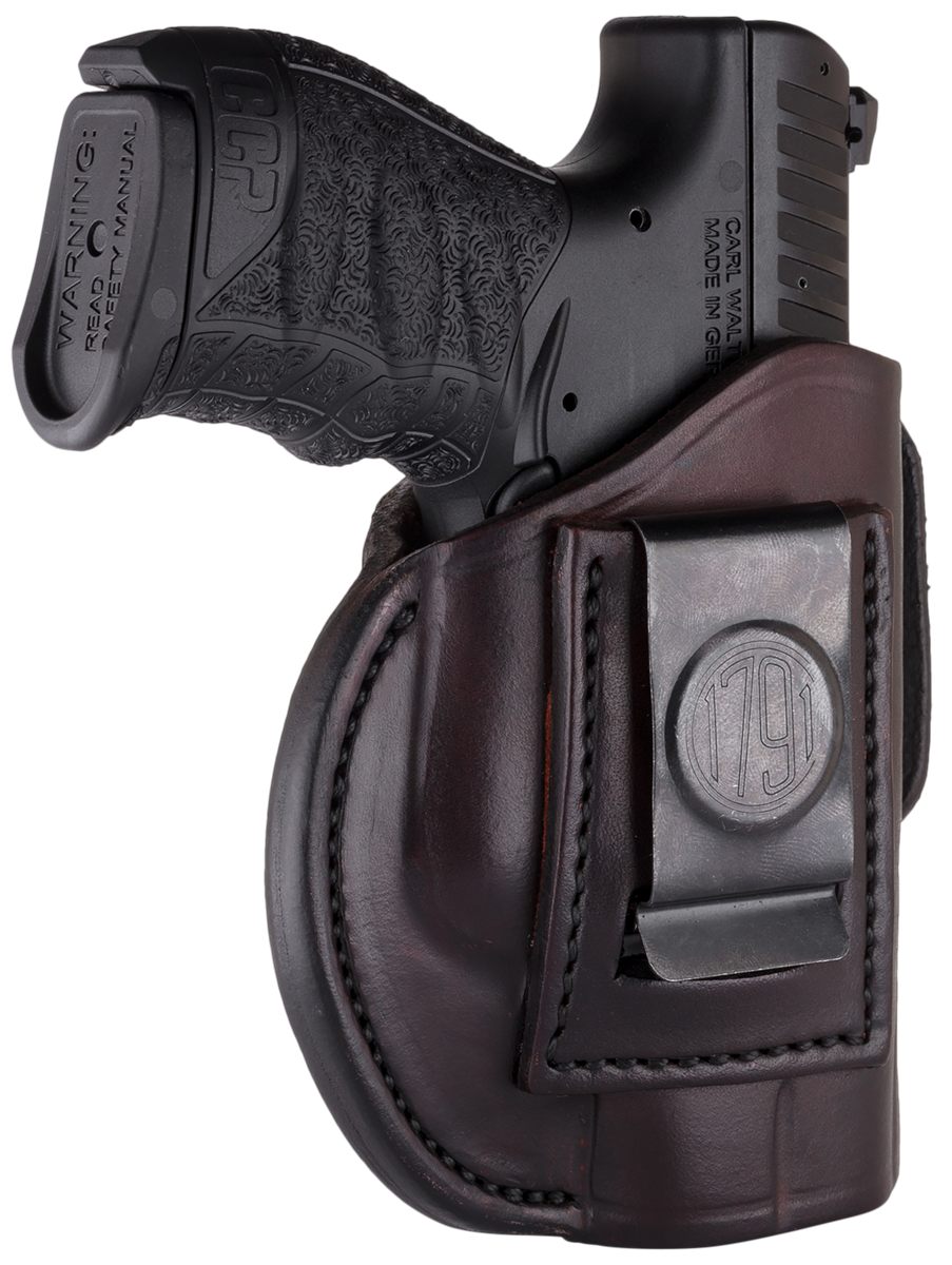 1791 Gunleather 4WH3SBRR 4-Way IWB/OWB Size 03 Signature Brown Leather Belt
