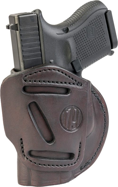 1791 Gunleather 4WH3SBRR 4-Way IWB/OWB Size 03 Signature Brown Leather Belt view 2