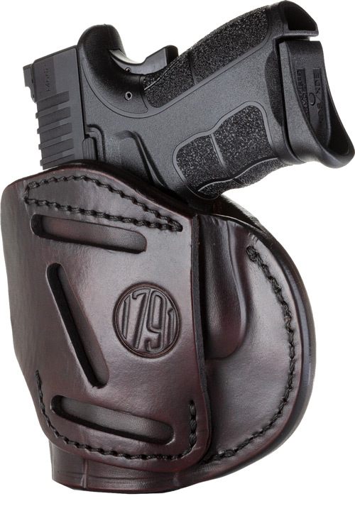 1791 Gunleather 4WH4SBRR 4-Way IWB/OWB Size 04 Signature Brown Leather Belt view 2