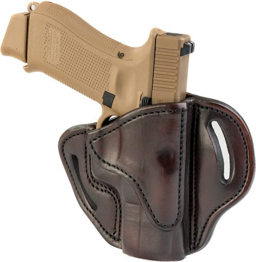 1791 Gunleather BH21SBRR OWB Size 2.1 Signature Brown Leather Belt Slide Co view 2
