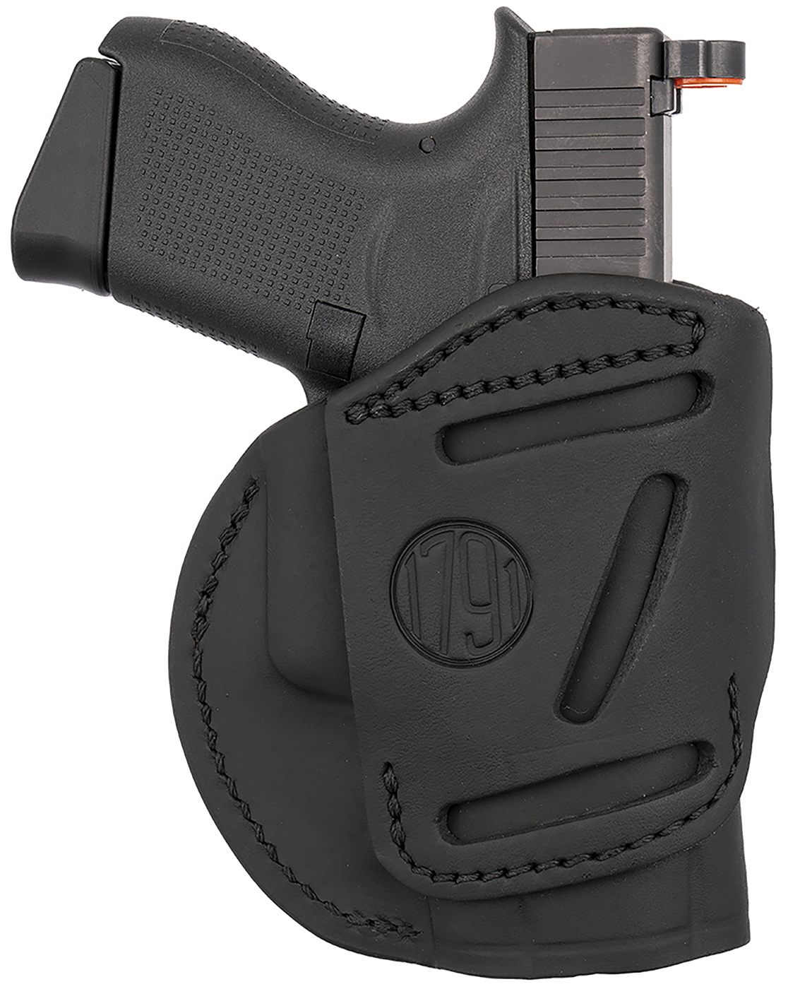 1791 Gunleather 4WH3SBLL 4-Way IWB/OWB Size 03 Stealth Black Leather Belt C