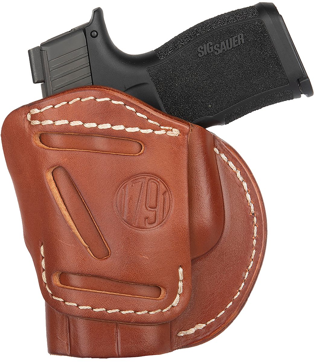 1791 Gunleather 4WH3CBRR 4-Way IWB/OWB Size 03 Classic Brown Leather Belt C