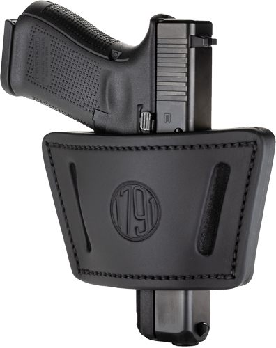 2nd Amendment 1791 Gunleather Uiwxsbla Max IWB/OWB Black Leather Belt Clip view 2